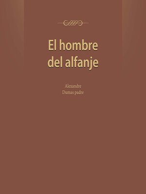 cover image of El hombre del alfanje